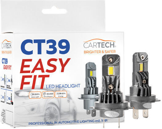 Cartech Λάμπες Αυτοκινήτου H1 LED 28W 2τμχ