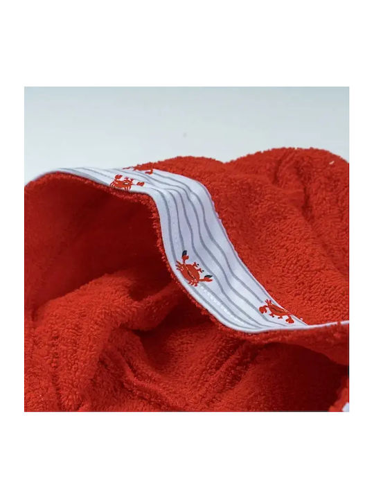 On Line Halat de Baie pentru Copii Red cu Glugă On Line Halat de Baie pentru Copii Red cu Glugă