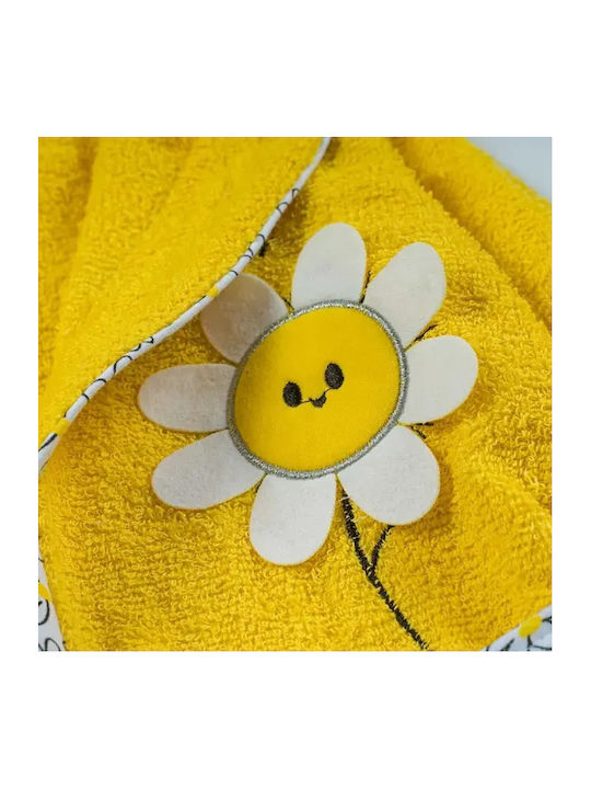 On Line Kids Hooded Bathrobe yellow