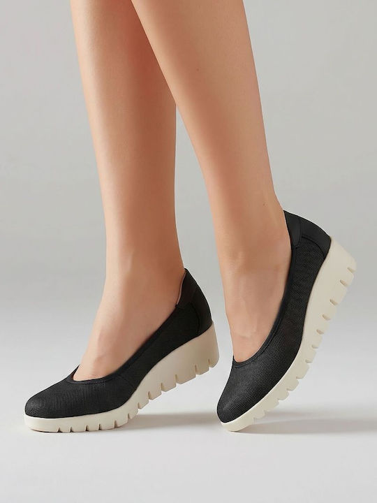 Leder Pumps Schwarze