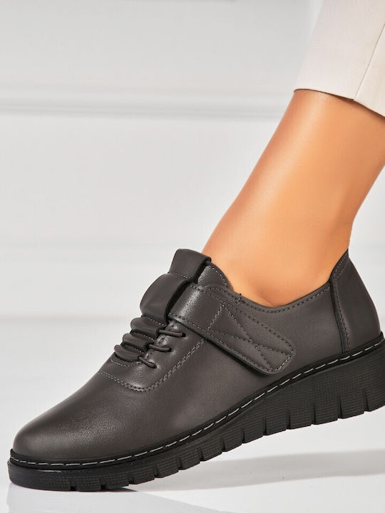 Γυναικεία Oxfords σε Γκρι Χρώμα