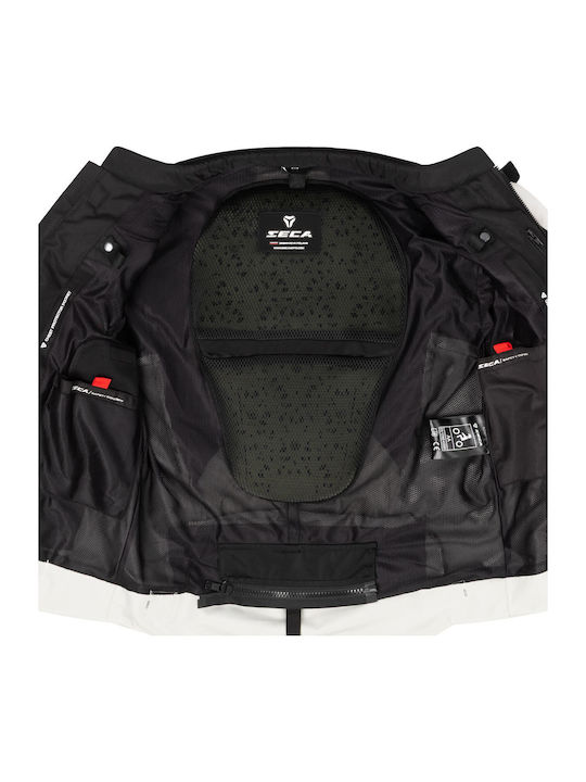 Seca Airflow III Sommer Herren Reitjacke Schwarz/Rot/Neon