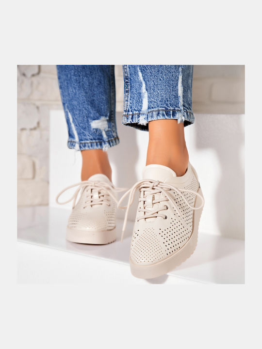 Γυναικεία Oxfords σε Μπεζ Χρώμα