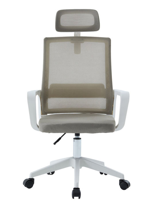 Freebox Office Chair with Adjustable Arms White