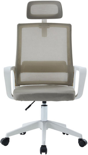 Freebox Office Chair with Adjustable Arms White