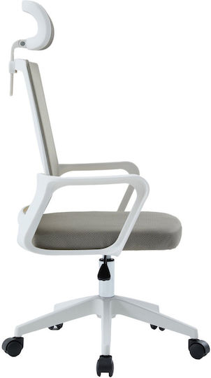 Freebox Office Chair with Adjustable Arms White
