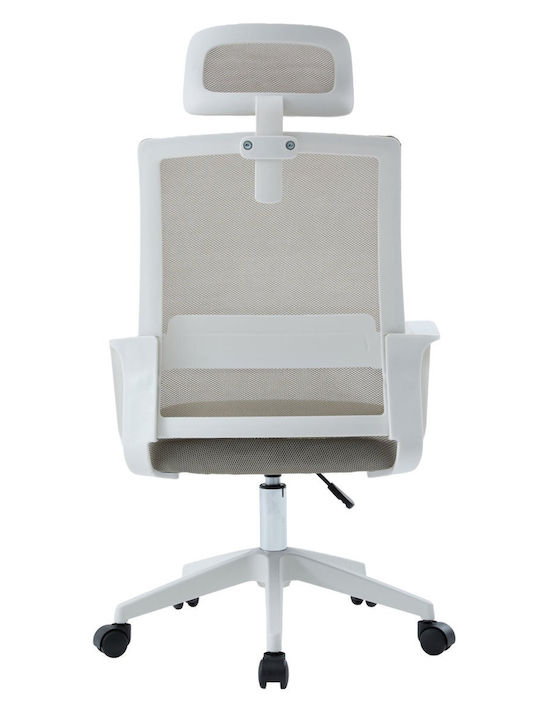Freebox Office Chair with Adjustable Arms White