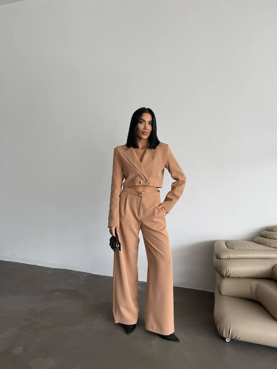 Pantaloni Dama Kaki Costum