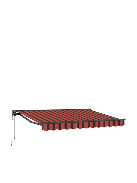 vidaXL Terrace Tent with LEDs Orange x
