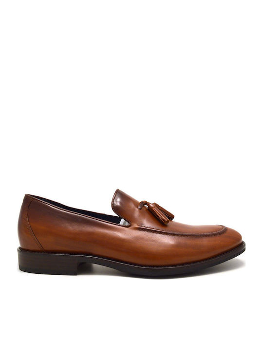 Δερμάτινα Ανδρικά Loafers σε Ταμπά Χρώμα
