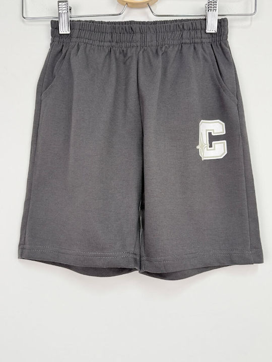Kids Fabric Shorts/Bermuda Tracksuit Black