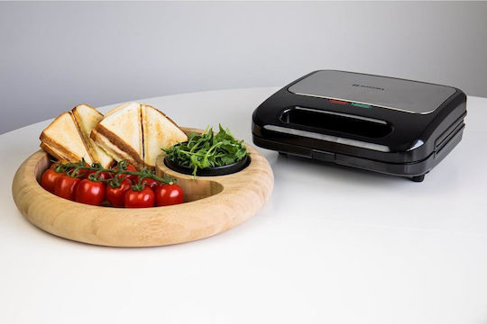 Sandwich Maker Grill with Removable Plates 800W Black