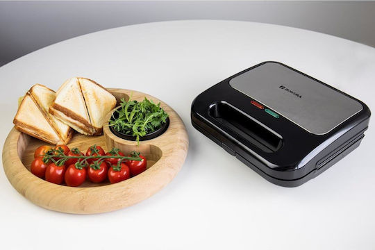 Sandwich Maker Grill with Removable Plates 800W Black