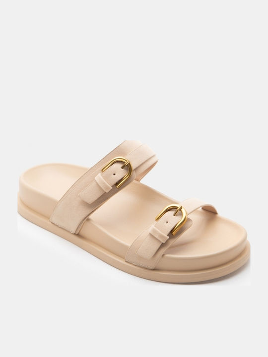 Дамски Сандали Flatforms Бежови
