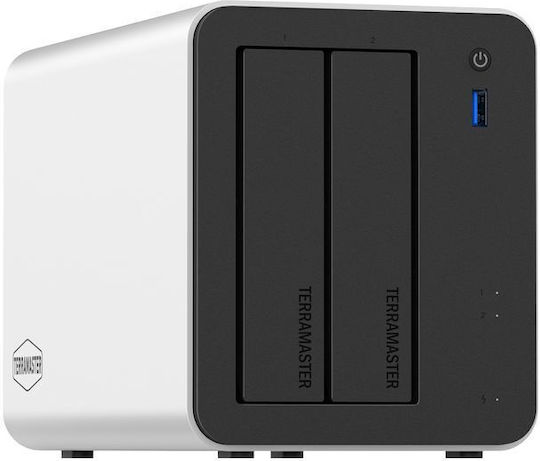 TerraMaster F2-425 Plus NAS με 2 θέσεις για HDD/M.2/SSD και 2 θύρες Ethernet