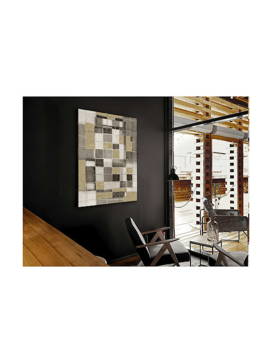 Abstractio 788717 – Painted Acrylic Painting 100x130cm Golden Brushstrokes