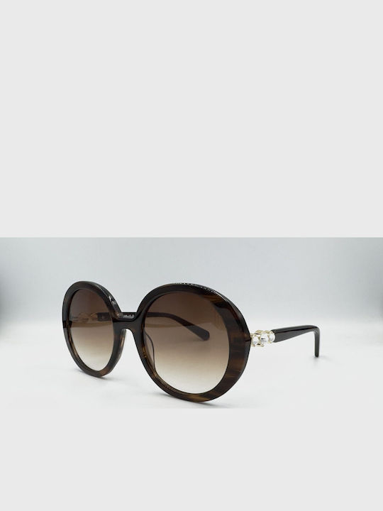 Monte Napoleone Women's Sunglasses with Brown Frame and Brown Lenses MN522619-C3