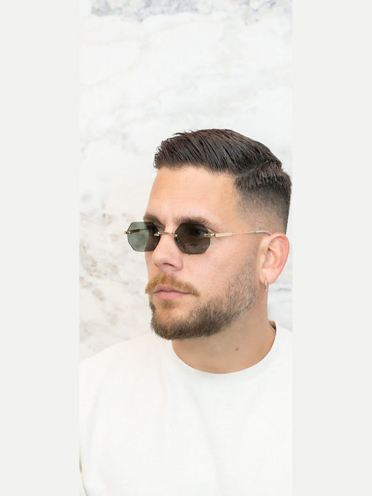 Tailor Made Unisex Sonnenbrillen mit Goldfarbenem Rahmen und Grauen Gläsern TM15344-C1