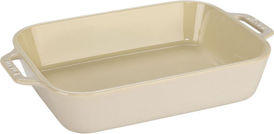 Staub Rectangular Heat-Resistant Cookware Ceramic 1100ml 3 Pieces