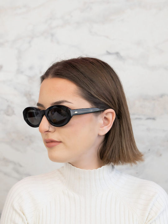 Monte Napoleone Women's Sunglasses with Black Frame and Black Lenses MN522626-C1