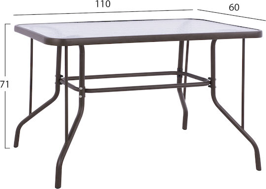 Set Dining de Exterior 5 Piese Maro