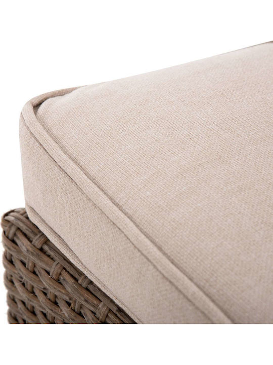 Garden & Outdoor Furniture Sets Living Room Set 2 Pieces Mocca with Pillows