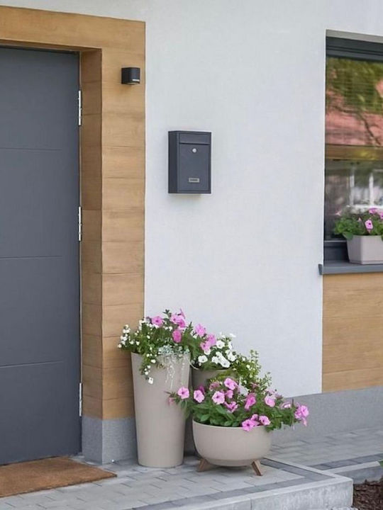 Saska Garden Outdoor Inox Mailbox In Pink Colour 21.5x9x31cm