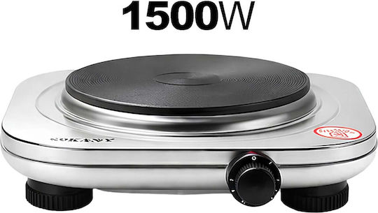 Sokany 1500w Electric Cooking Plate 5 Power Levels Cooking Silver