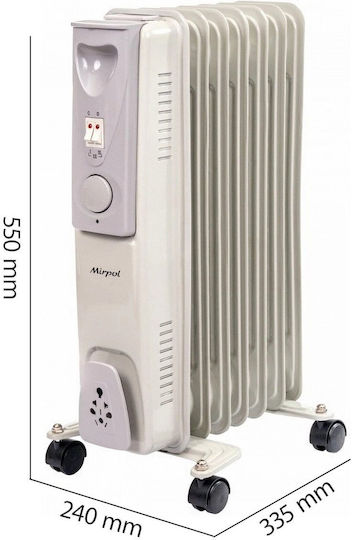 Oil Filled Radiator with 6 Slices 1500W