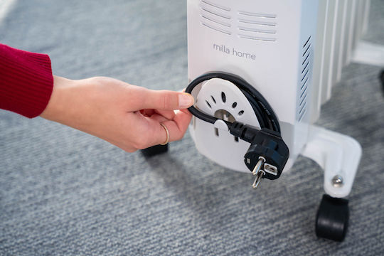 Milla Home Ölradiator mit 6 Ölgefüllten Heizkörpern 1500W