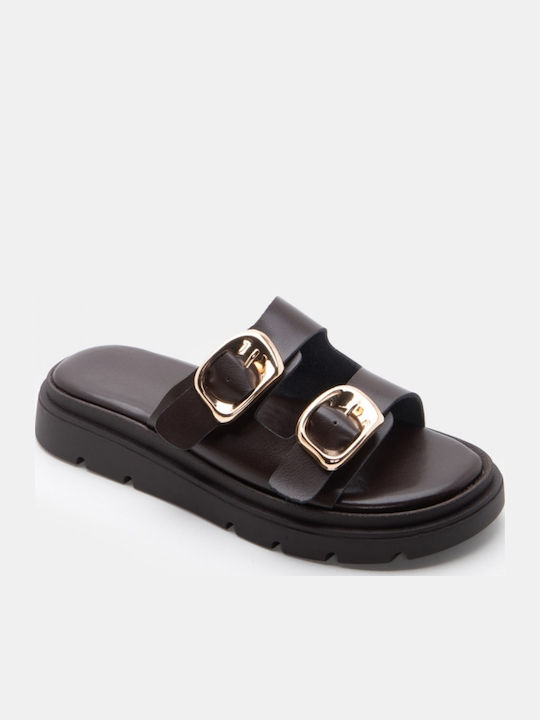Γυναικεία Σανδάλια Flatforms Καφέ