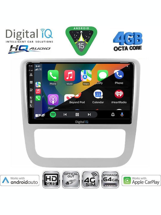 Digital IQ Car Audio System for Volkswagen Eos Scirocco 2006 with Clima Bluetooth USB WiFi GPS Apple CarPlay Android Auto with 9 Inch Touch Screen DIGITAL IQ BXK 19751 CPAA CL