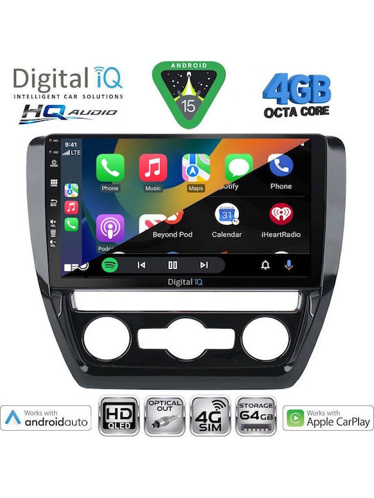 Digital IQ Auto-Audiosystem 2004-2014 Bluetooth USB Eingebautes Wi-Fi GPS Apple CarPlay Android Auto mit Touchscreen 10 Zoll