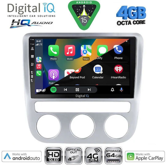Digital IQ Ηχοσύστημα Αυτοκινήτου για Volkswagen Passat 2016-2023 (Bluetooth/USB/WiFi/GPS/Apple-Carplay/Android-Auto) με Οθόνη Αφής 10"