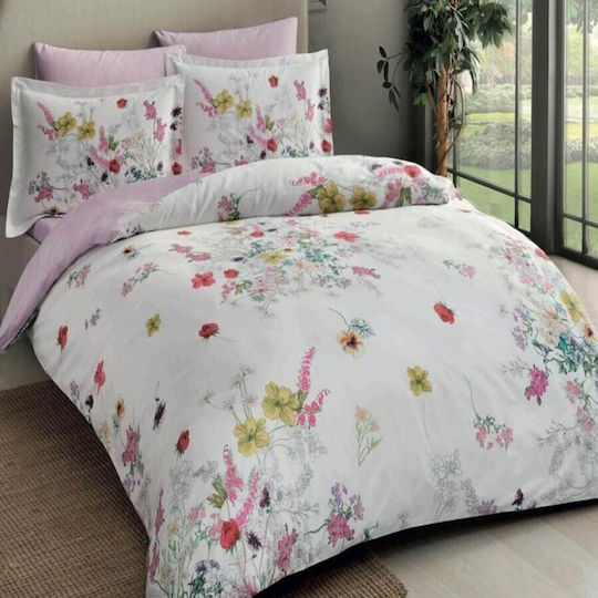 Tac Σετ Παπλωματοθήκη 200x220cm Διπλή με 4 Μαξιλαροθήκες & 1 Σεντόνι Benicia