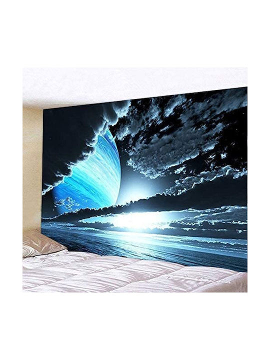 FRIPIA Decorațiune Tapiserie Lucrată Manual Albastră Din Țesătură 200x150cm