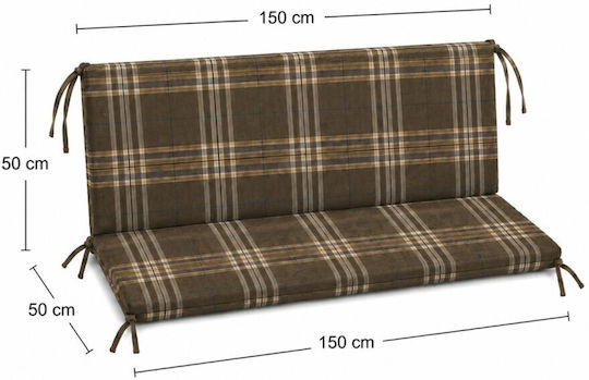 Pucioasa Swing Cushion Garden Chair Cushions Brown-Beige 50x150cm Pucioasa Swing Cushion Garden Chair Cushions Brown-Beige 50x150cm