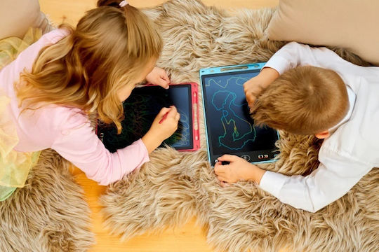 Gogen Decko Tabletă de Desen pentru Copii 10" 25 Cm Ecran LCD Baterie Cr2016 Subțire Albastru Deschis
