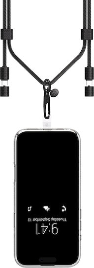 Force Power Verstellbares Usb-c Zu Usb-c 3a Power Delivery 60w Schultergurt Ladekabel Schwarz