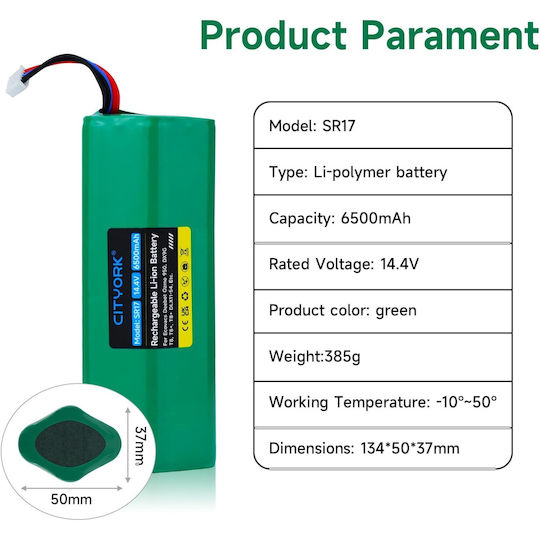 Batterie 6500mAh Für Roboter-Staubsauger Ecovacs