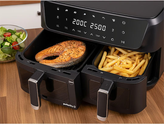 Eldom Air Fryer with Double Removable Container 11l Black FR220