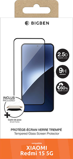 Bigben Screen Protector Xiaomi Redmi 15 5g 9h 2.5d Sticlă Temperată Transparentă