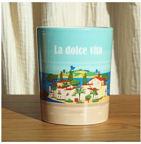 Winkee La Dolce Vita Tasse Keramik Braun 500ml