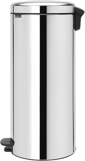 Brabantia Κάδος New Icon Απορριμμάτων από Ανοξείδωτο Ατσάλι με Πεντάλ Γκρι 30lt