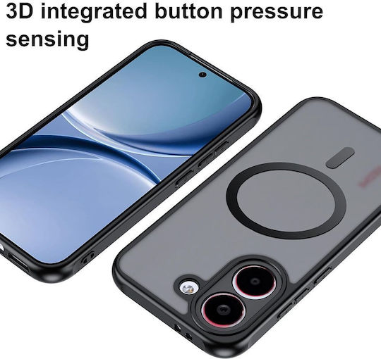 Techsuit Purefrost Umschlag Rückseite Silikon Schwarz Poco X8 Pro