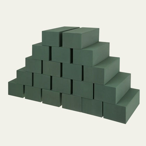 Set 20 Blocuri Spumă Florală Naturală Flori Artificiale Zola Aranjamente Florale Cu Absorbție Ridicată 23 X 11 X 8 Cm Verzi