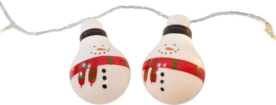 Set 10 Ornamente Montaj Alista Home Accesorii De Crăciun Montaj Festiv Design Bec Protecție Montaj Rezistent La Zăpadă Model Om De Zăpadă Interior Exterior