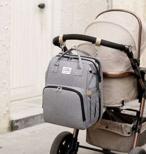 Aster Star Aster Star Wickeltasche Kreißbett Rucksack Grau