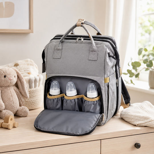 Aster Star Aster Star Wickeltasche Kreißbett Rucksack Grau