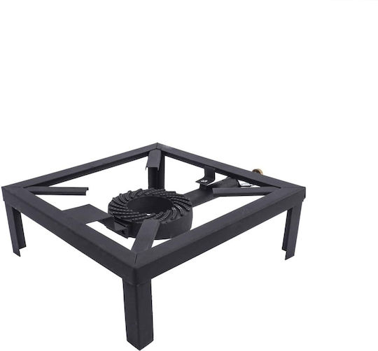 Cast Iron Gas Fire Pit Durable Burner 40x40 Cm